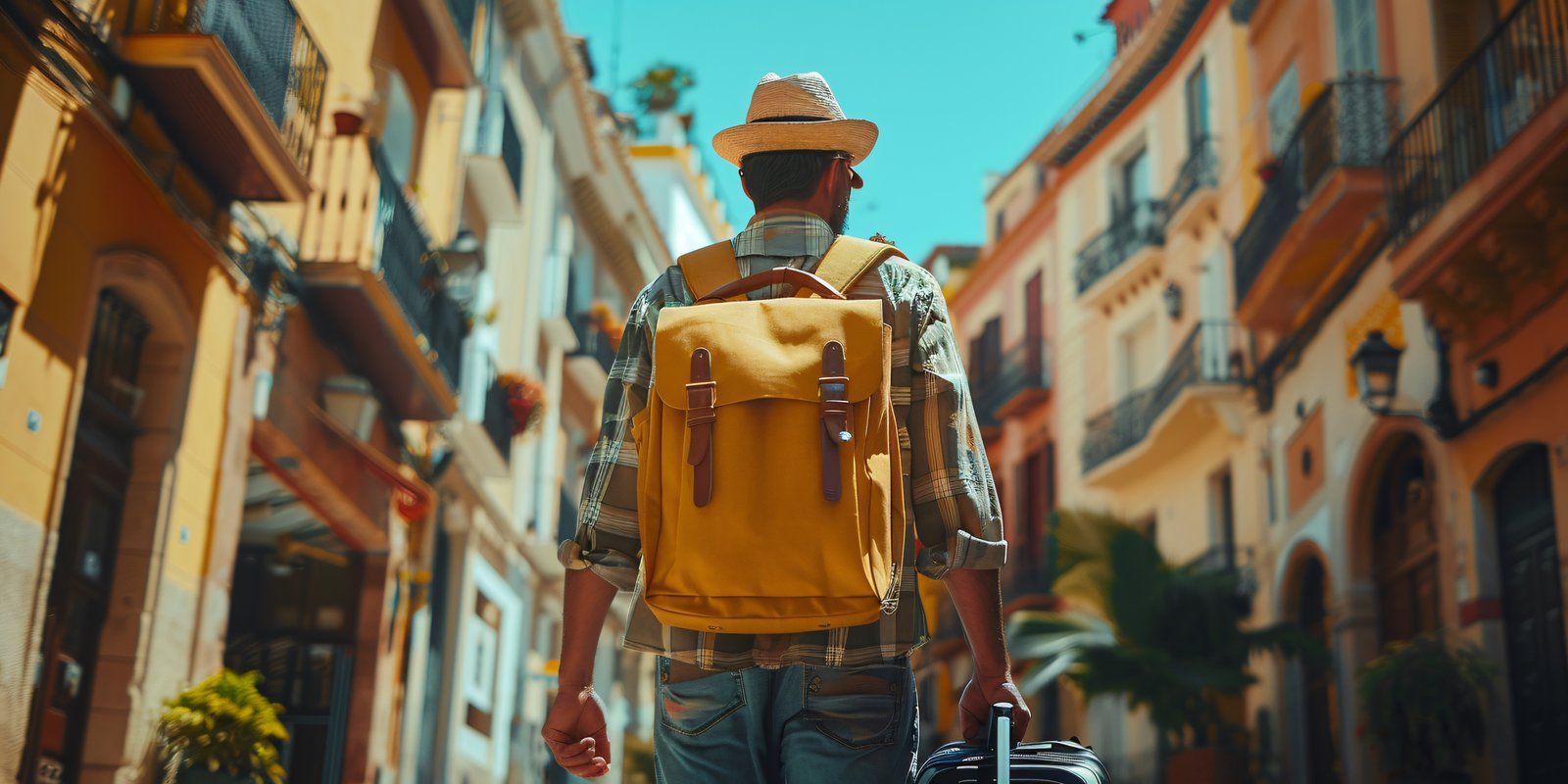 Voyageur avec ses bagages